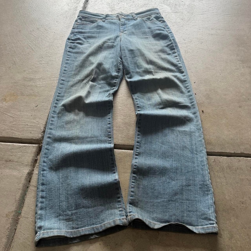30x30 Blue Wide Leg Bootcut Jeans Y2K Grunge 2000s Vintage